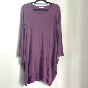 Bryn Walker Chelsea jersey knit scoop neck long sleeve dress sz S